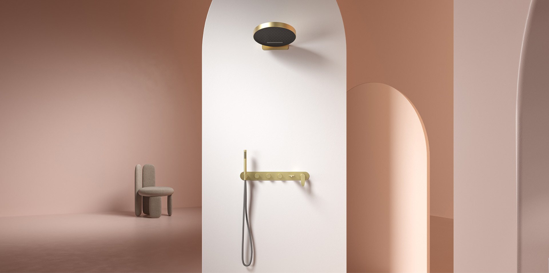 Under the exhibition hall