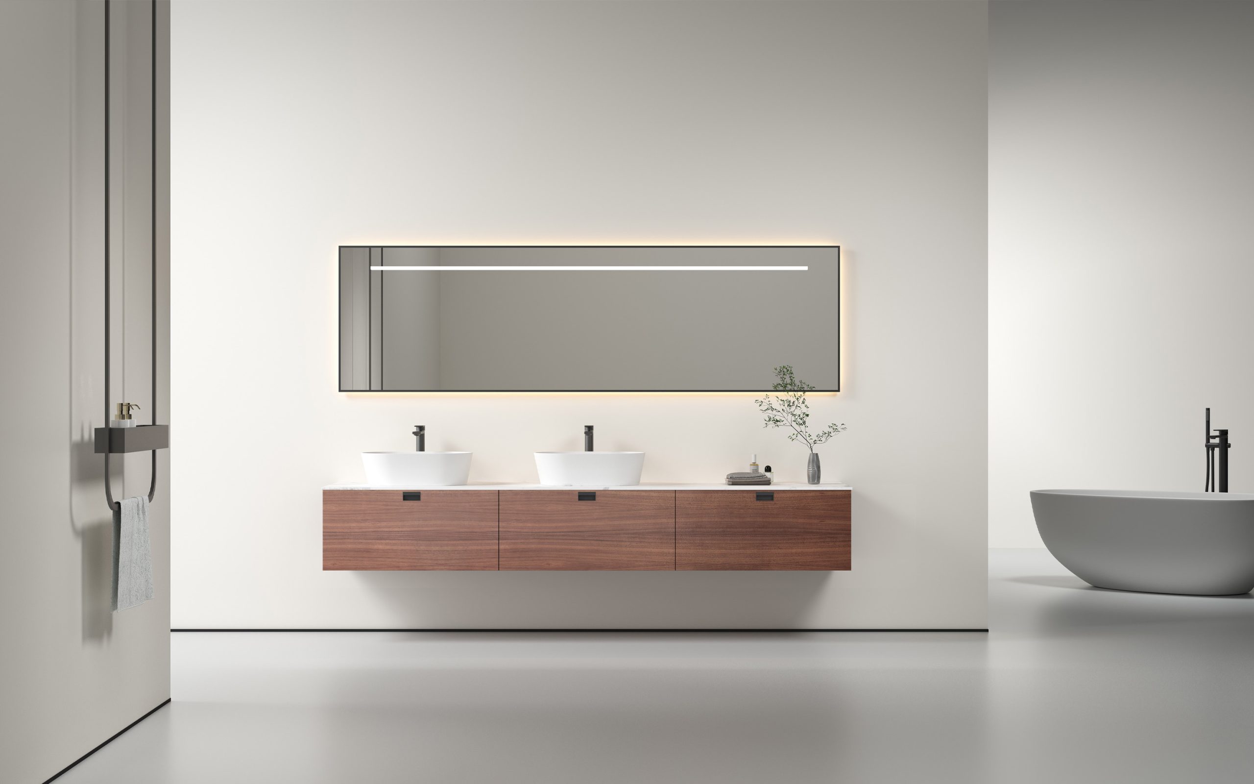 LED bathroom mirror cabinet1