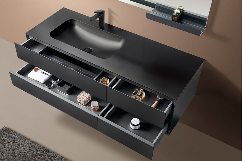 LOIS series modern bathroom vanity cabinet design.