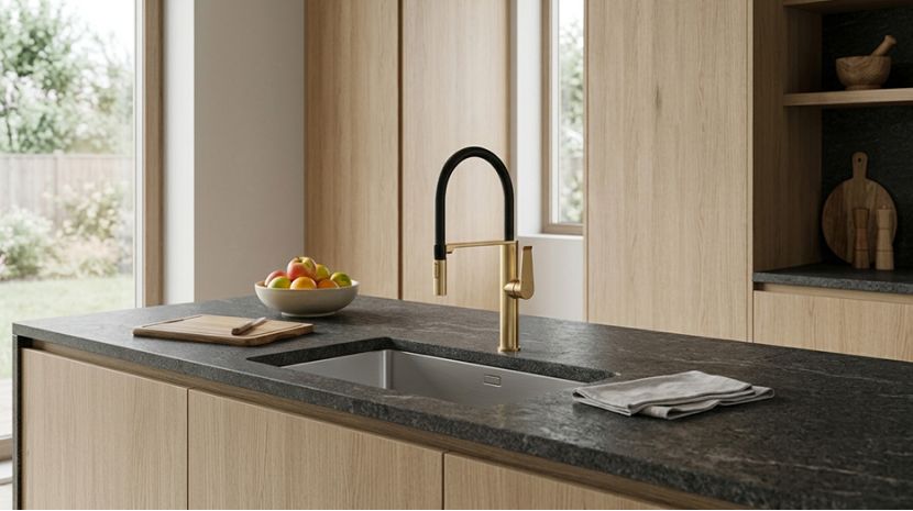 brass kitchen mixer tap TF-ALV2101